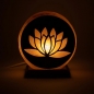 Preview: Salzlampe Lotus mit Kabel u. LED